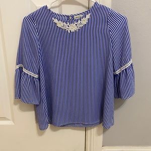 Striped Blue Monteau Shirt